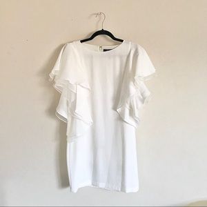BCBG WHITE COCKTAIL DRESS
